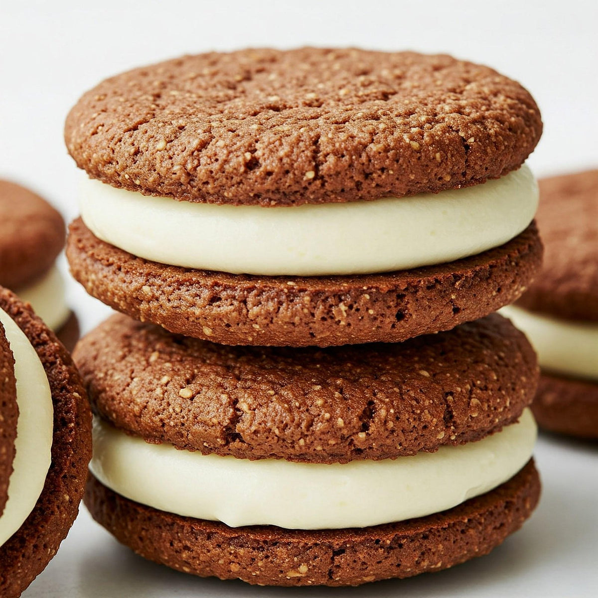 Vanilla cookie cream sandwich cookies