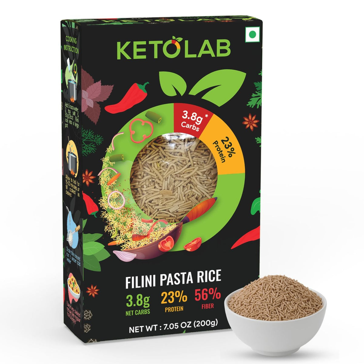 [flavour: Plain] Ketolab Low-Carb Filini Rice — Plain main image