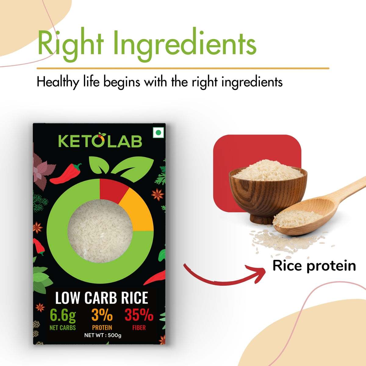 [flavour: Plain] Ketolab Low-Carb Rice — Plain product image 2