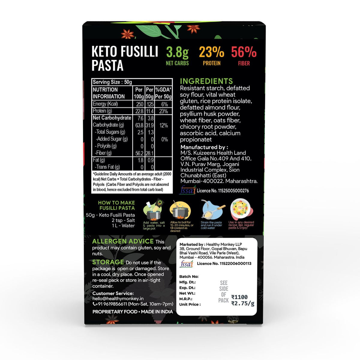 Ketolab Keto Fusilli Pasta product image 2
