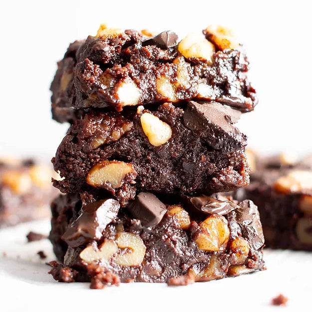 Keto chocolate walnut brownie