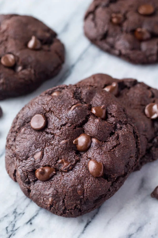 Double chocolate chip cookies