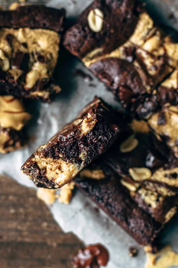 Keto peanut butter brownie