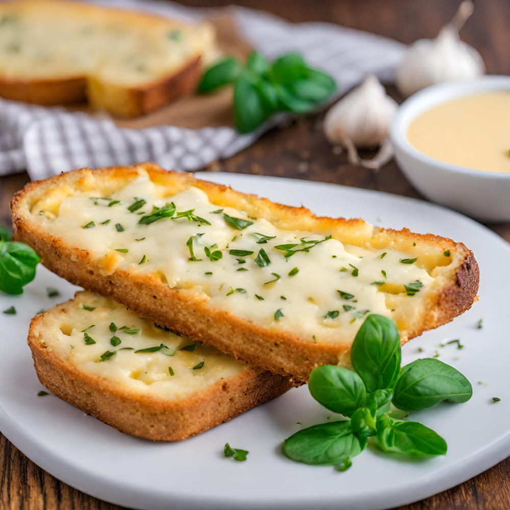 Ketolab cheese and garlic bread