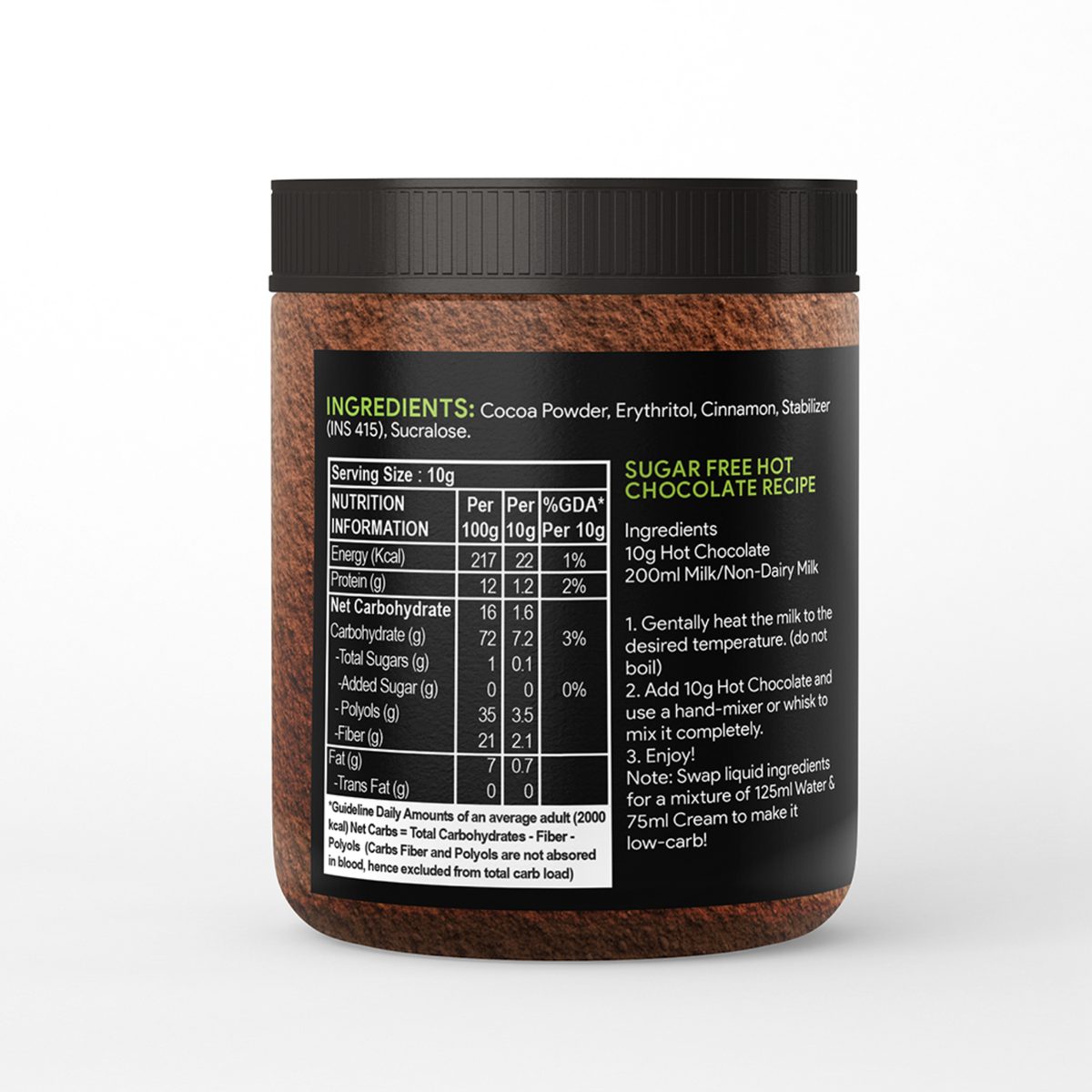 [flavour: Plain] Ketolab Low-Carb Hot Chocolate — Plain product image 6