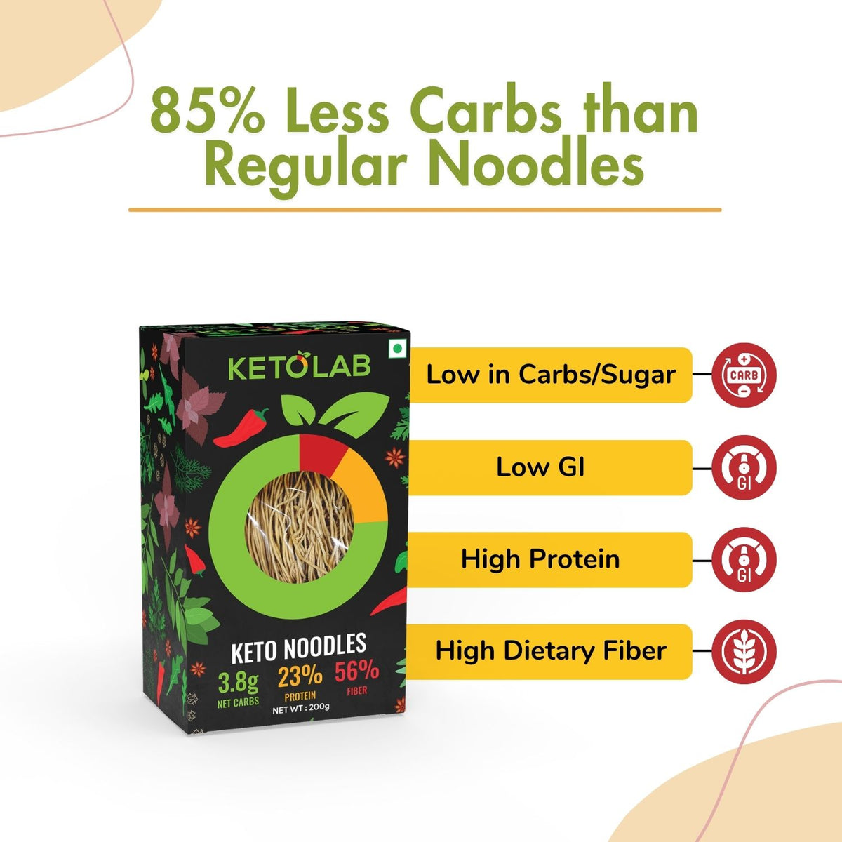 [flavour: Plain] Ketolab Noodles — Plain product image 4