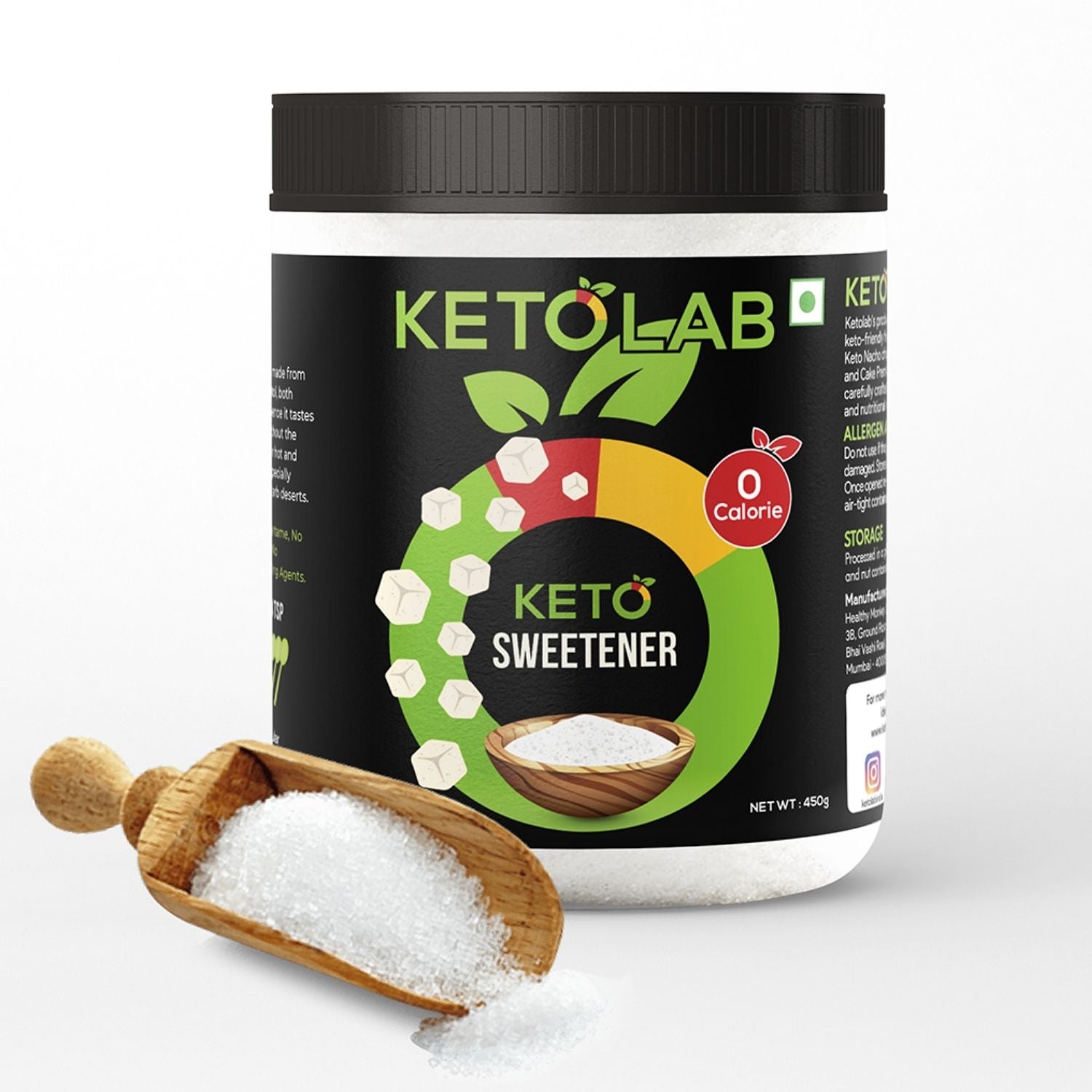 [flavour: Plain] Ketolab Low-Carb 1:4 Sweetener — Plain main image