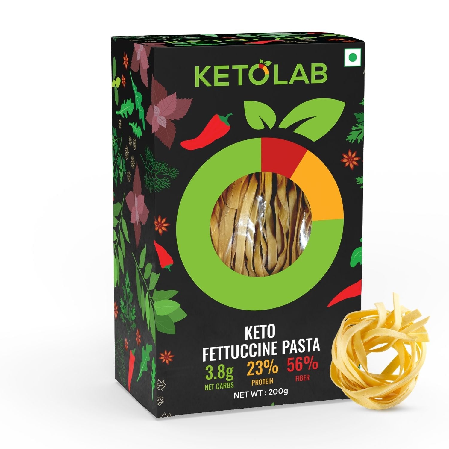 [flavour: Plain] Ketolab Low-Carb Fettuccine Pasta — Plain main image