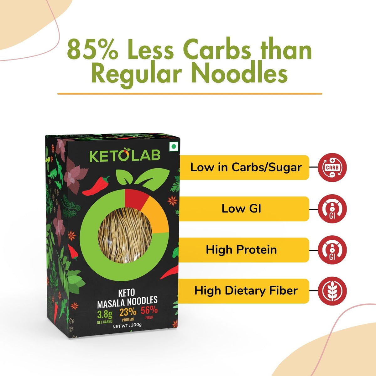 [flavour: Masala] Ketolab Noodles — Masala product image 4