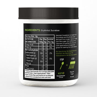 [flavour: Plain] Ketolab Low-Carb 1:4 Sweetener — Plain product image 5