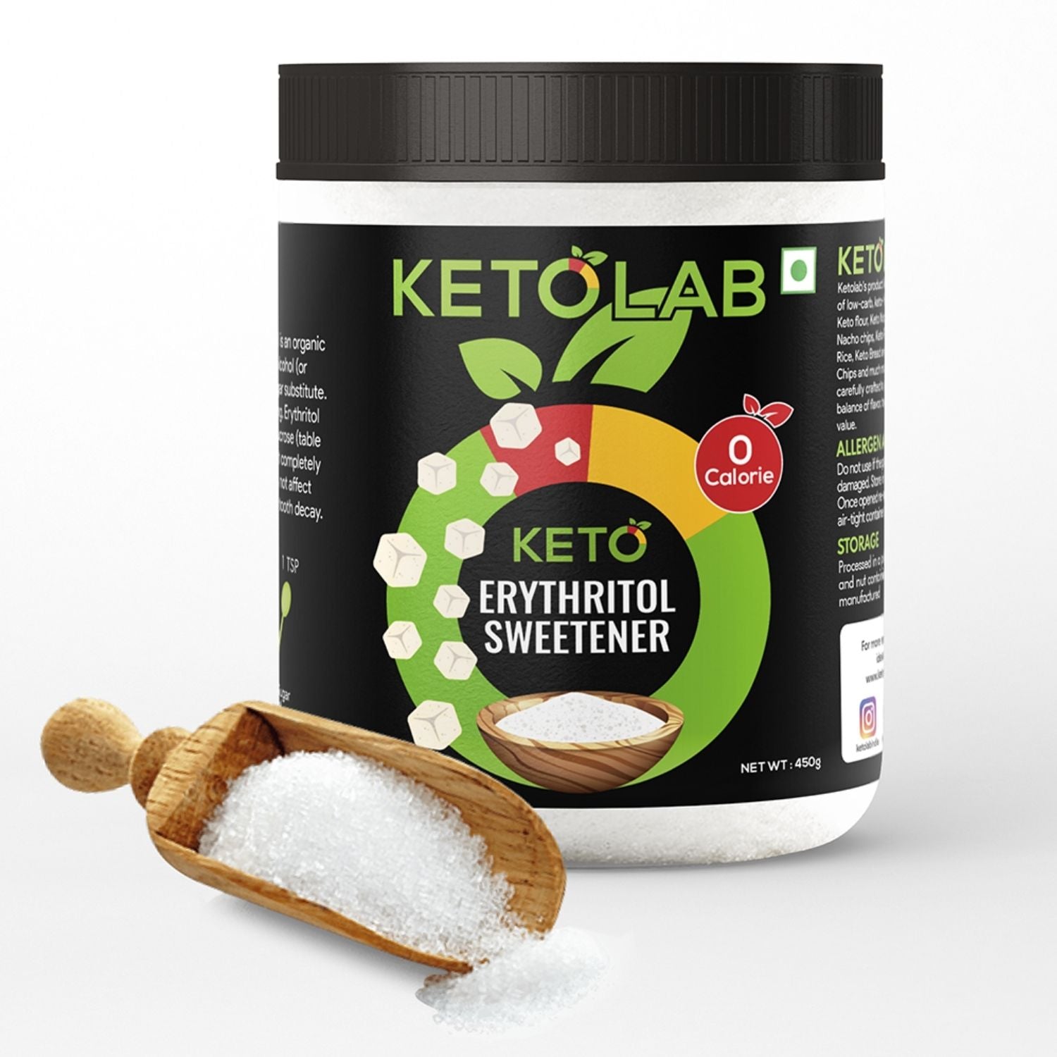 [flavour: Plain] Ketolab Low-Carb Erythritol — Plain main image