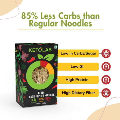 [flavour: Black Pepper] Ketolab Noodles — Black Pepper product image 4