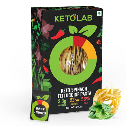 [flavour: Spinach] Ketolab Low-Carb Fettuccine Pasta — Spinach main image