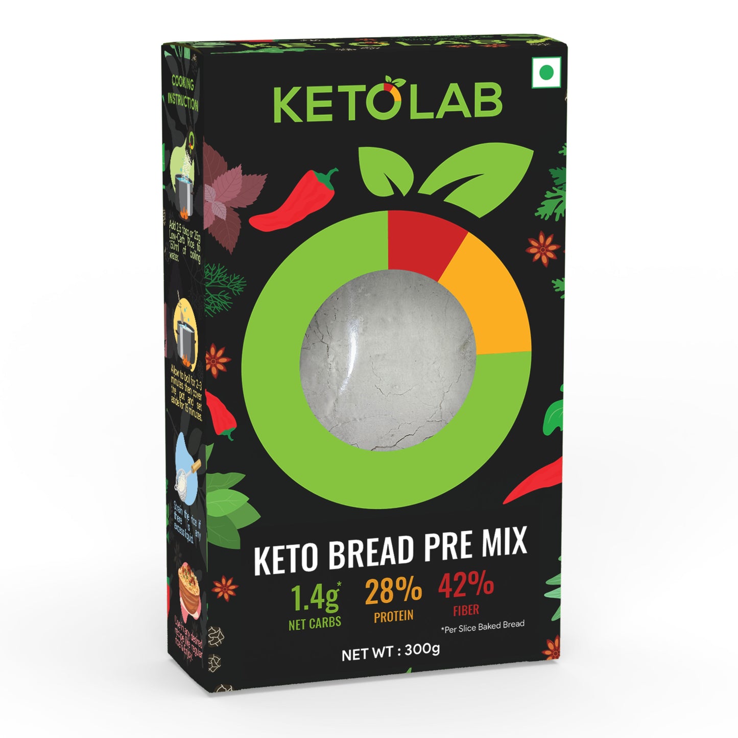 [flavour: Plain] Ketolab Low-Carb Bread Pre-Mix — Plain main image