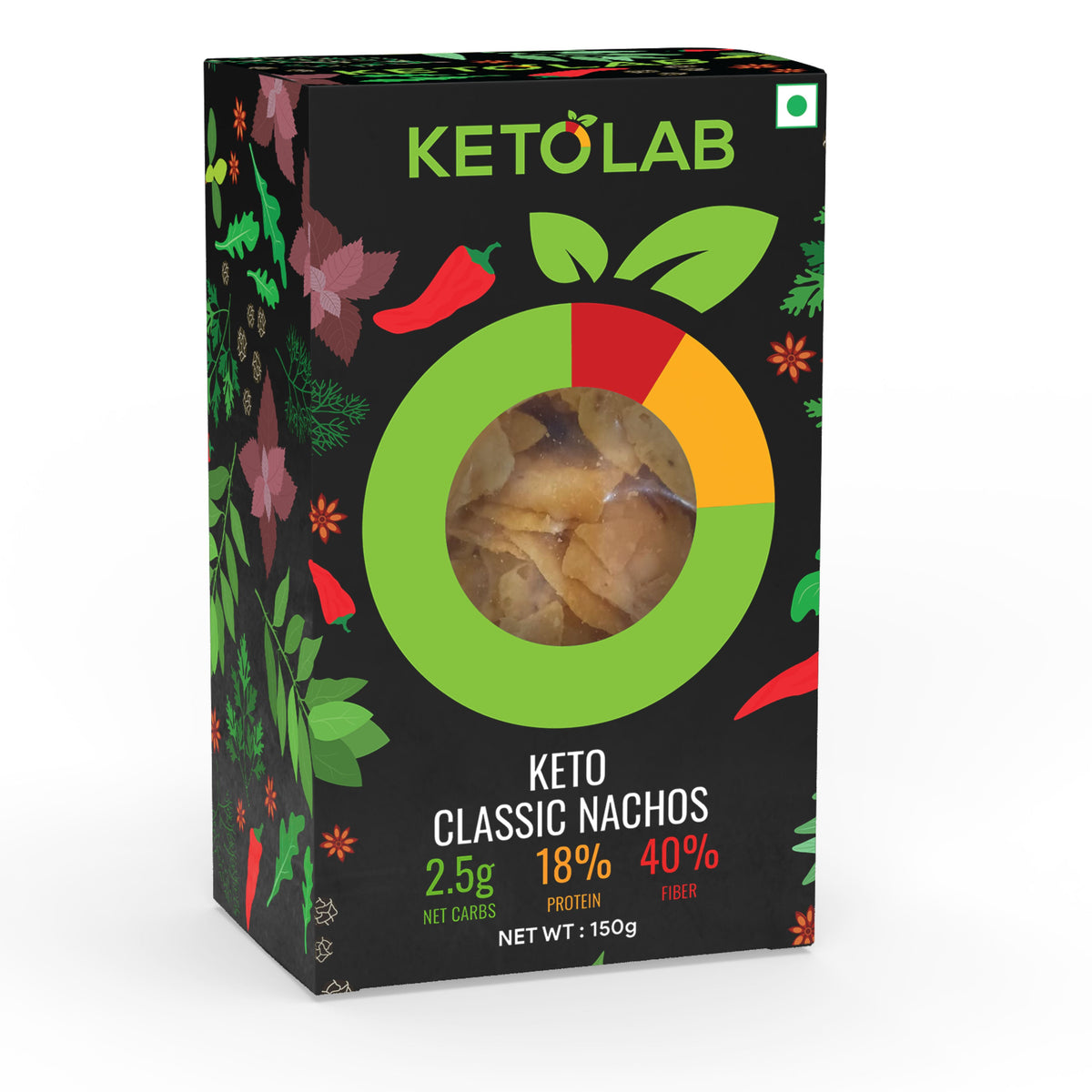 [flavour: Classic] Ketolab Low-Carb Nacho Chips — Classic main image
