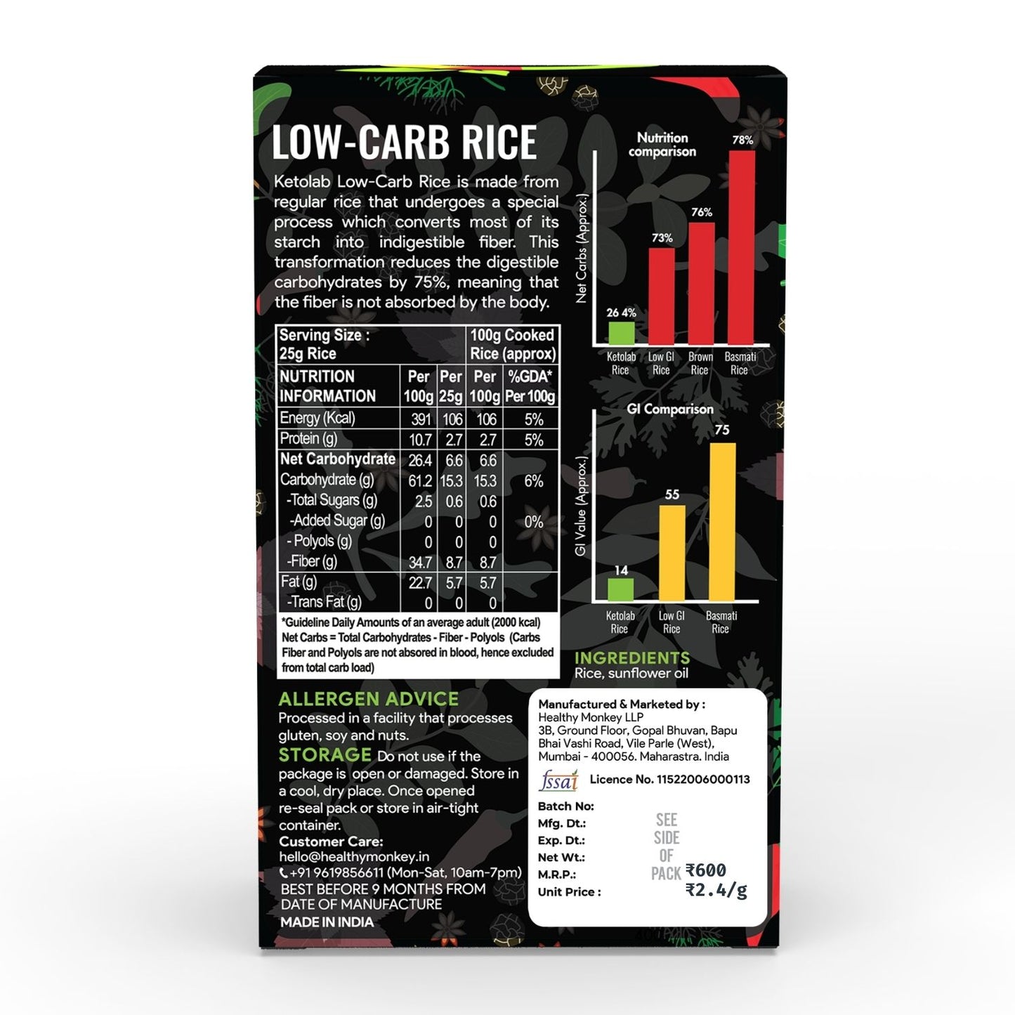 [flavour: Plain] Ketolab Low-Carb Rice — Plain product image 8