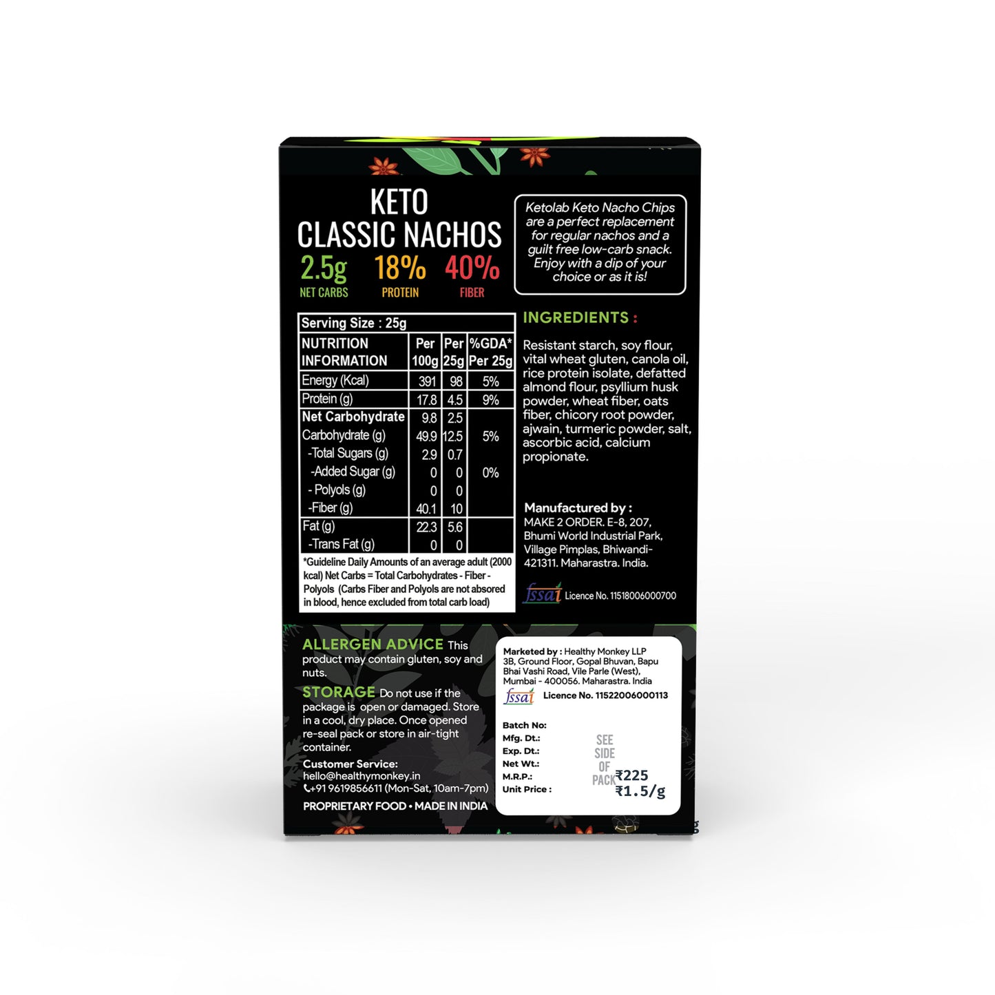 [flavour: Classic] Ketolab Nacho Chips — Classic product image 7