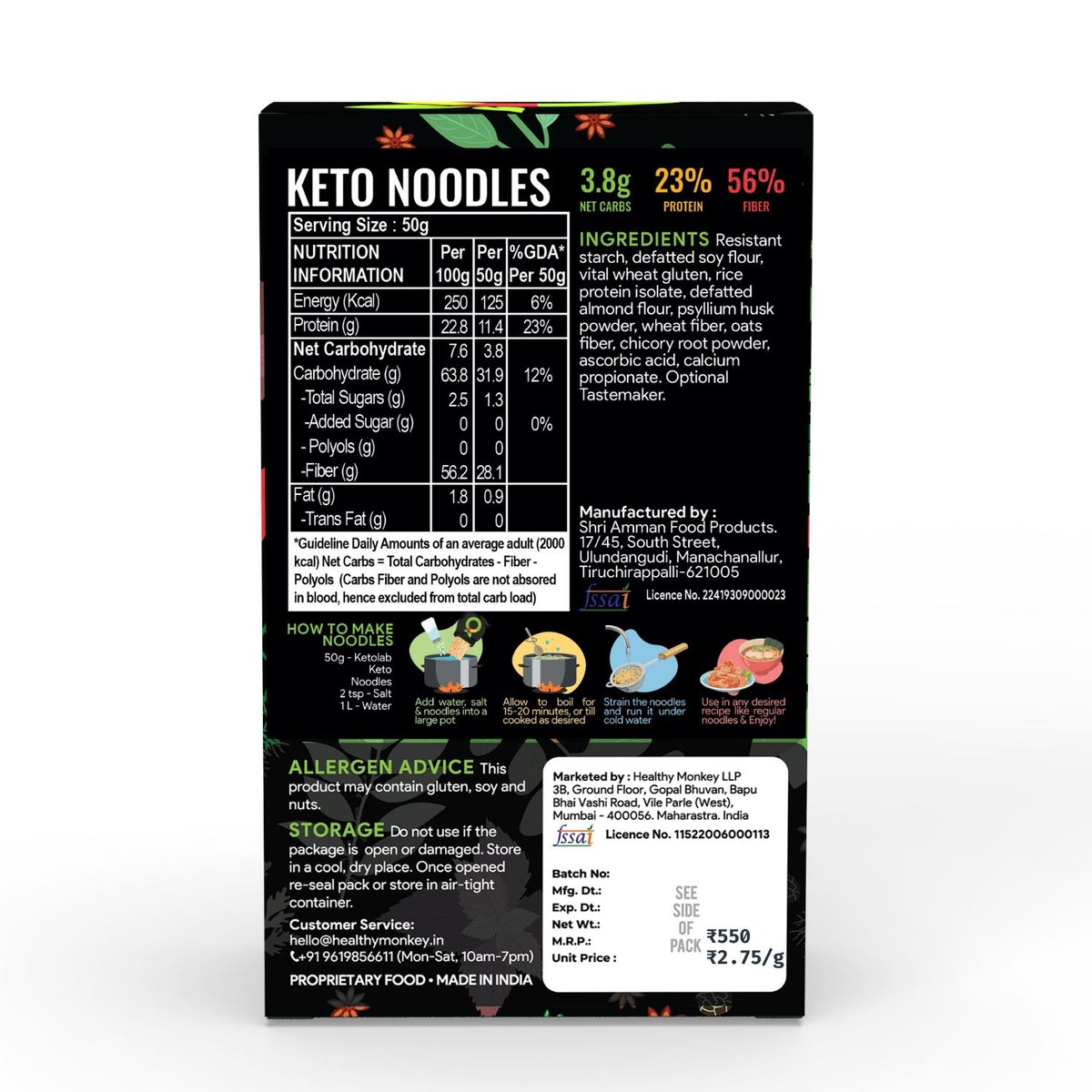 [flavour: Plain] Ketolab Noodles — Plain product image 8