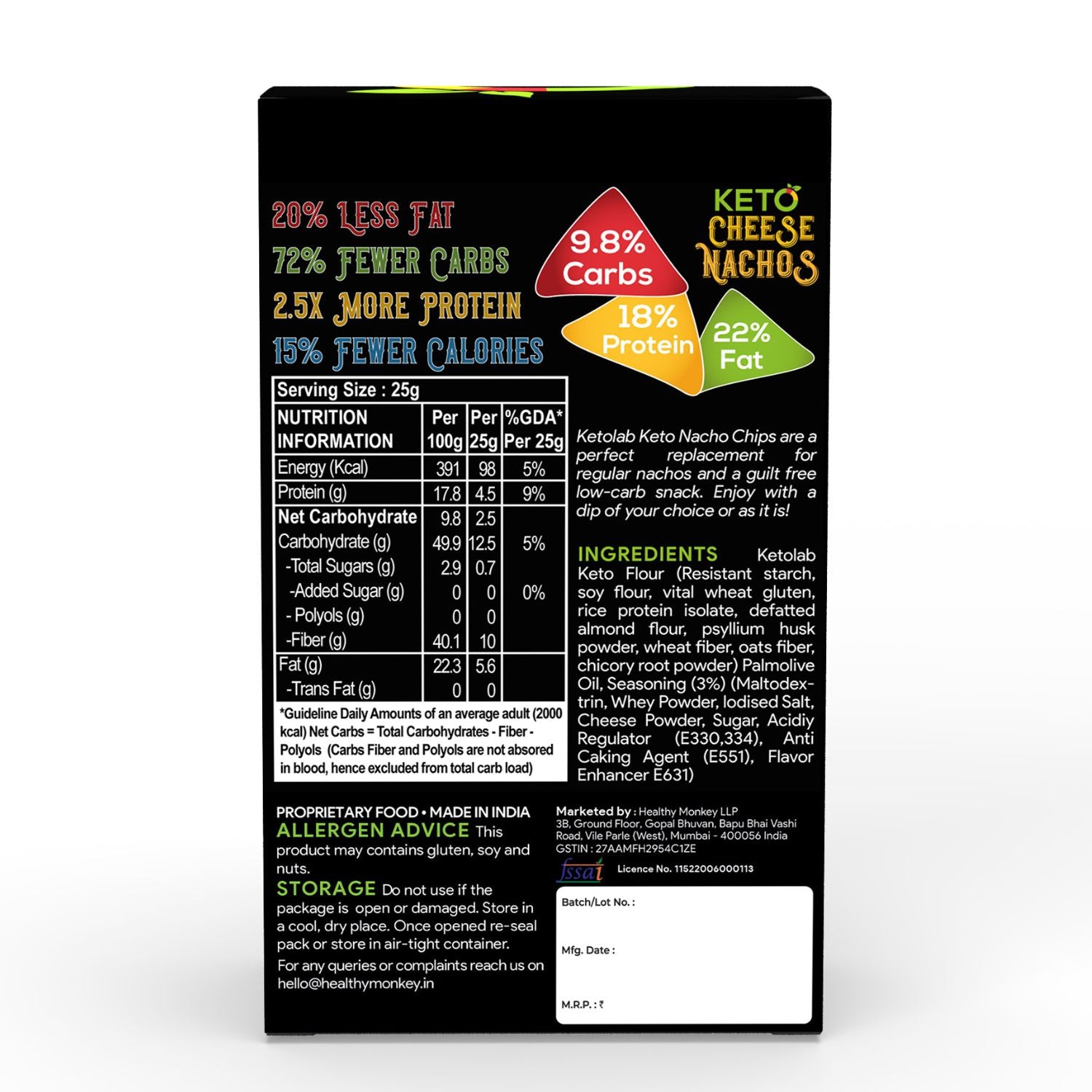[flavour: Cheese] Ketolab Nacho Chips — Cheese product image 7