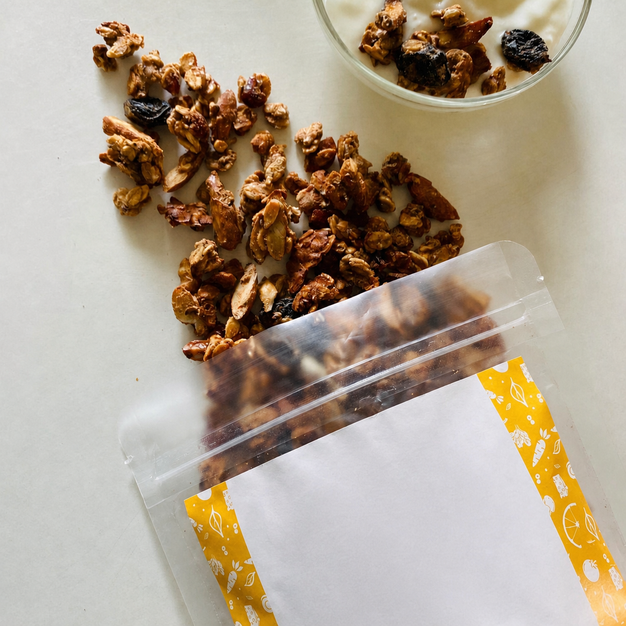 High Protein Granola served with yogurt