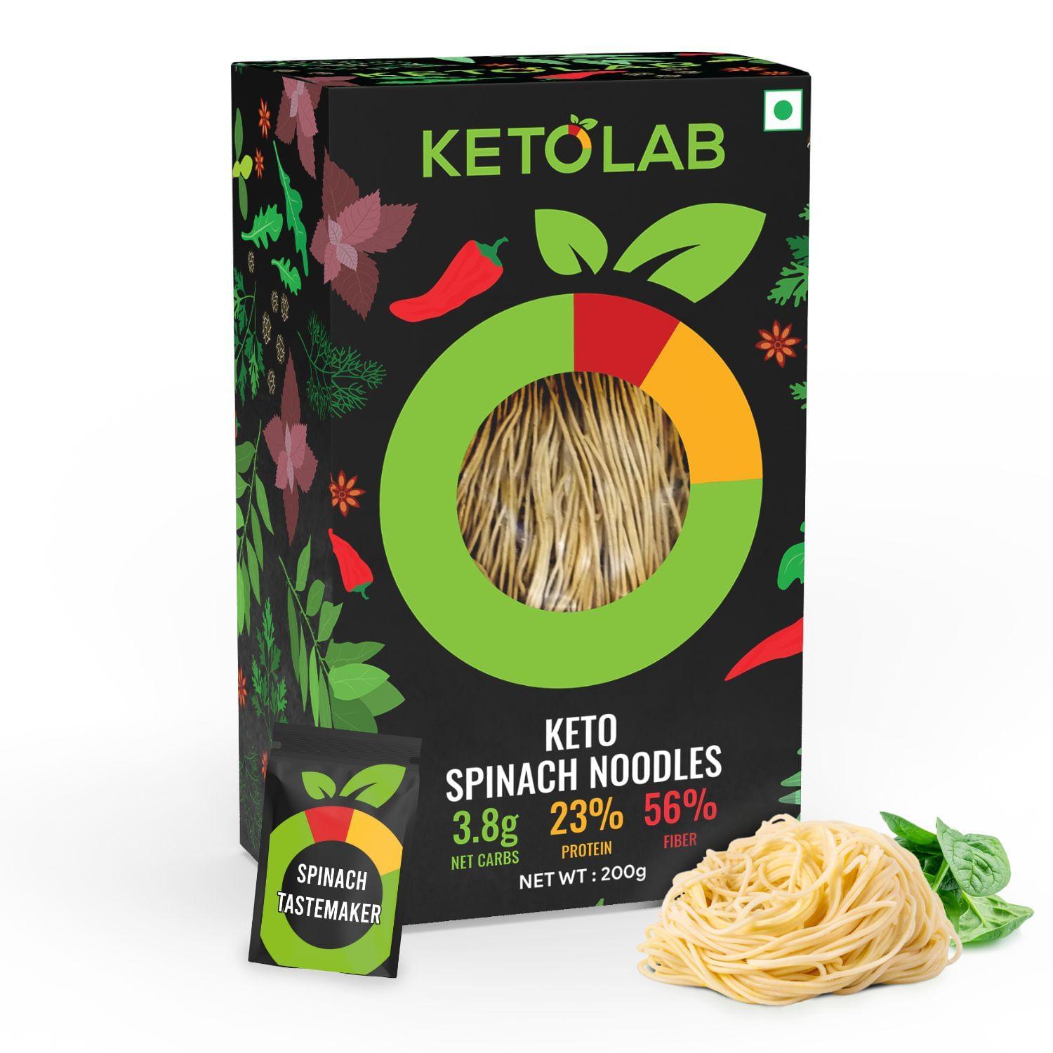 Ketolab Keto Spinach Noodles Spaghetti